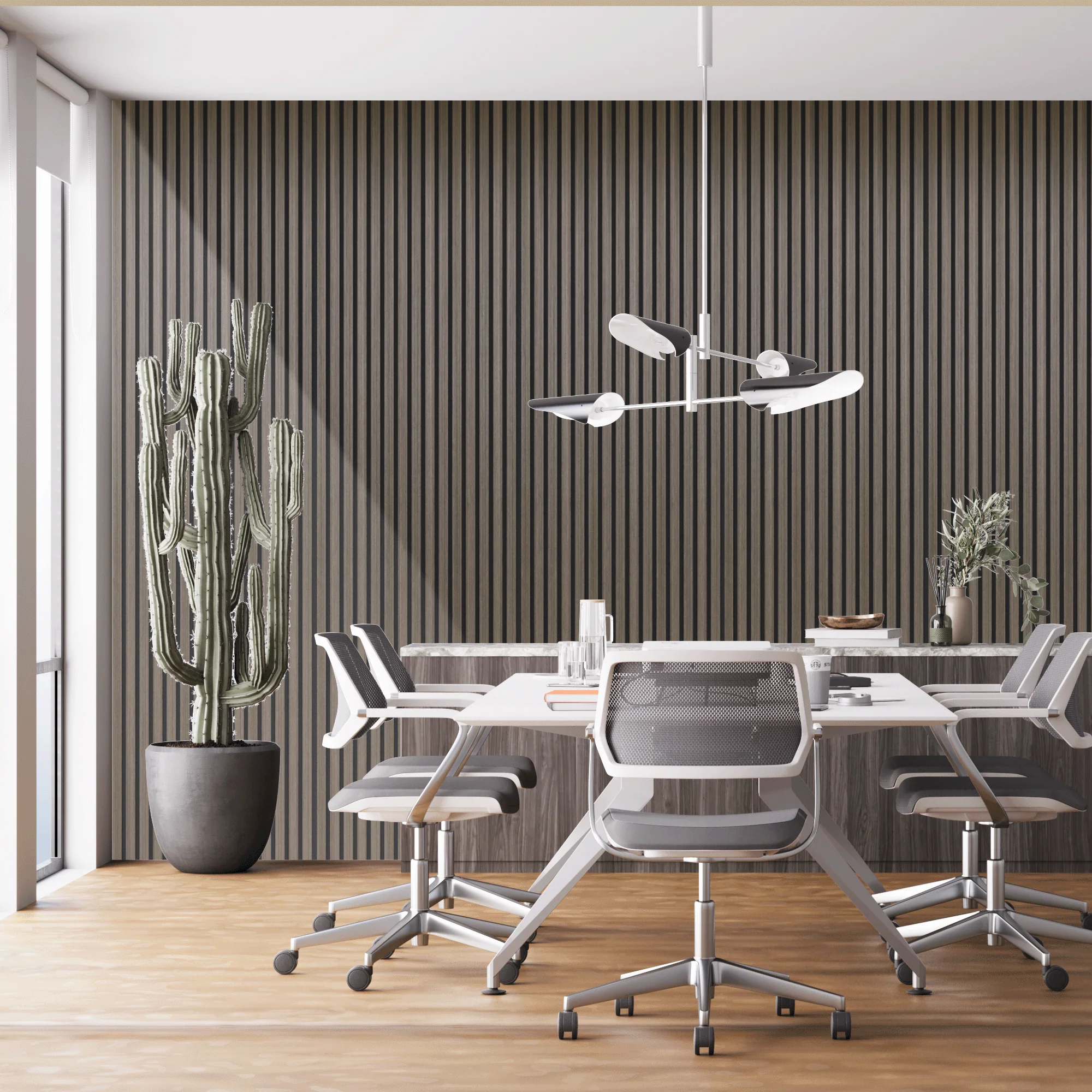 Akoestisch Wandpaneel Licht Eiken - 260x60cm - Image 4