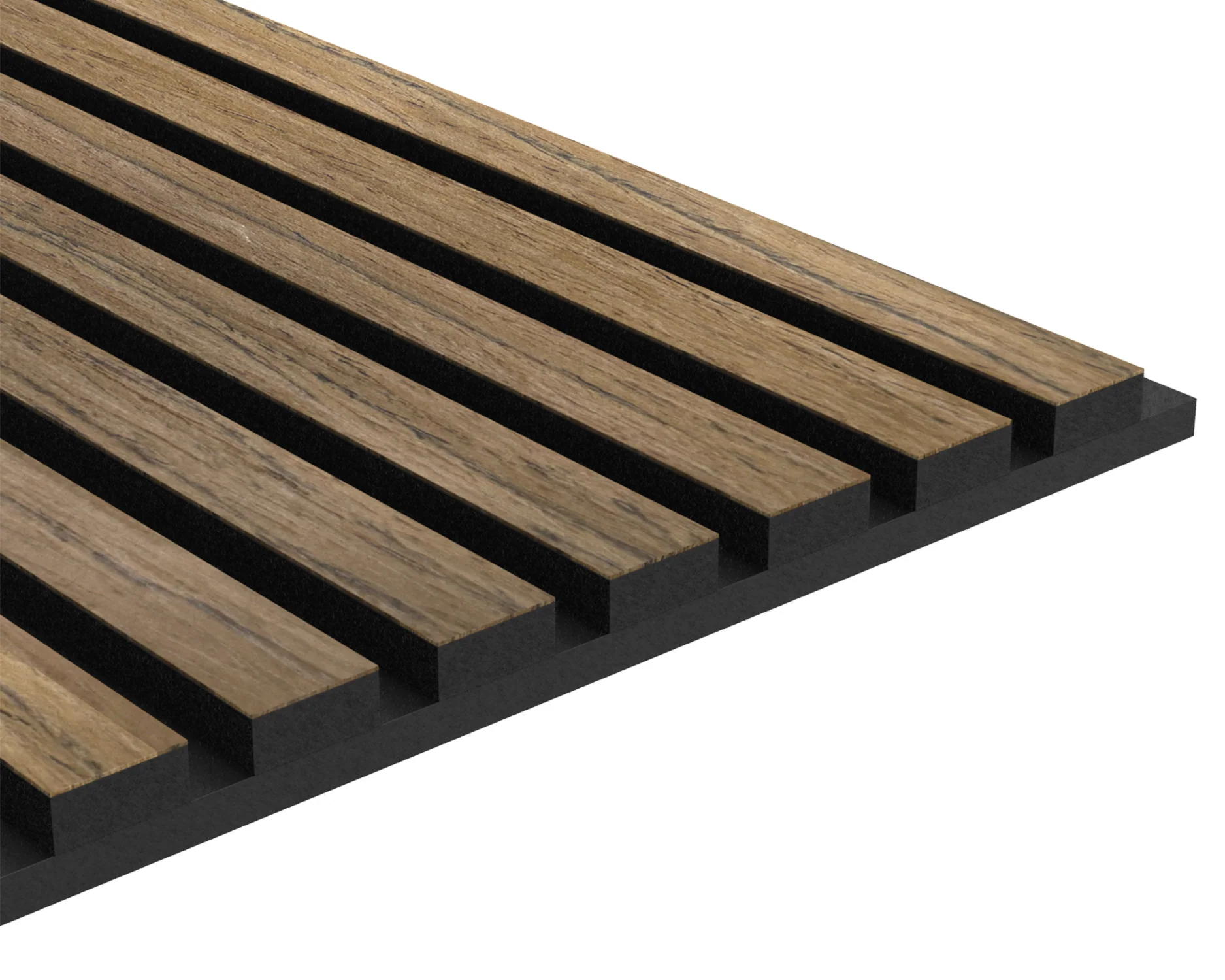 Akoestisch Wandpaneel Teak - 260x60cm - Image 4
