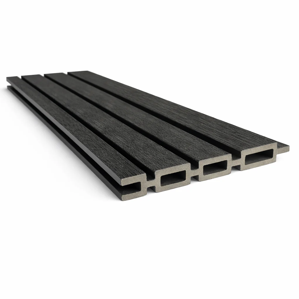 Composiet Schutting Rhombus Zwart Eiken - Exclusive (Tuinpalen niet inbegrepen) - Image 3