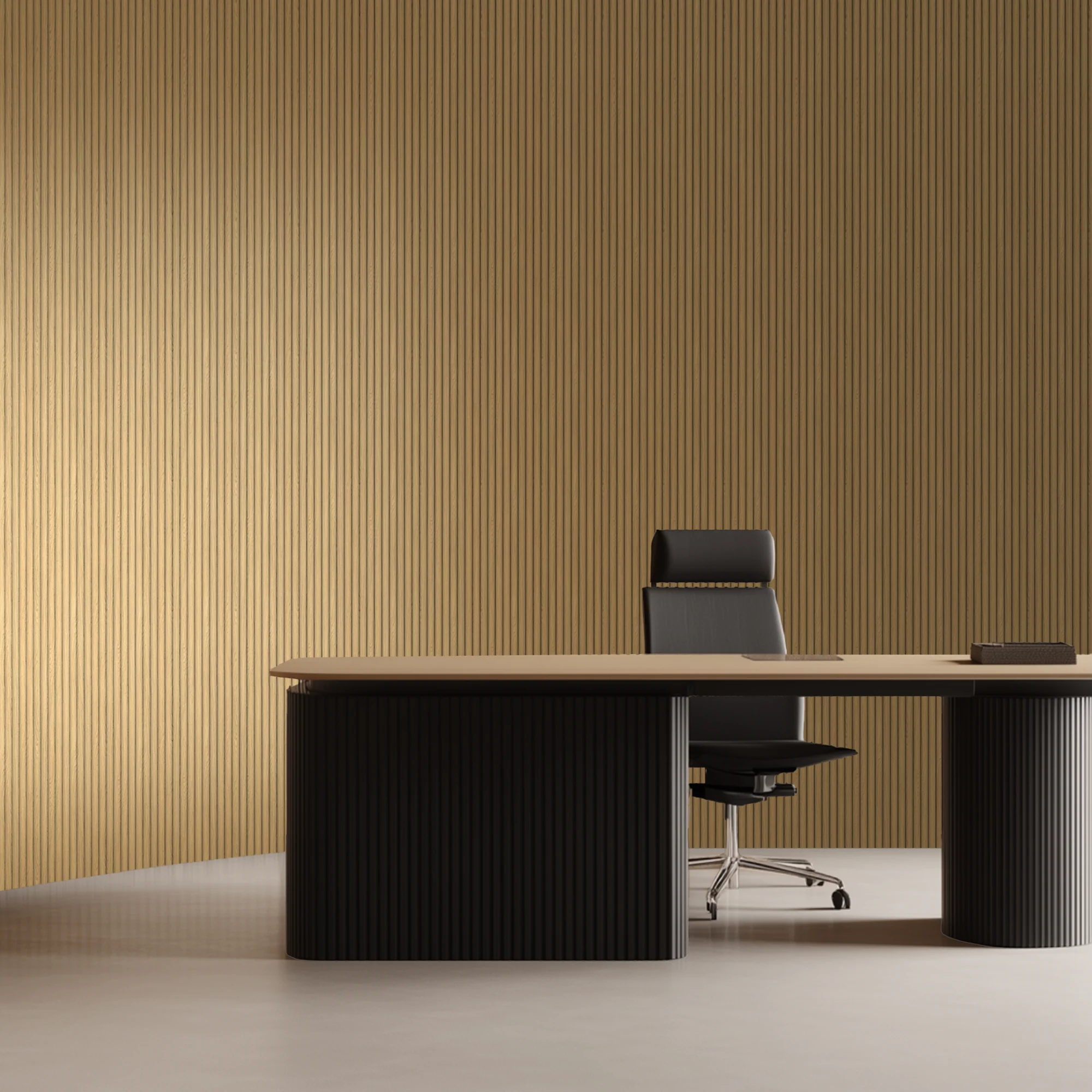Flexibel Akoestisch Paneel Wit Eiken - 260x30cm - Image 4