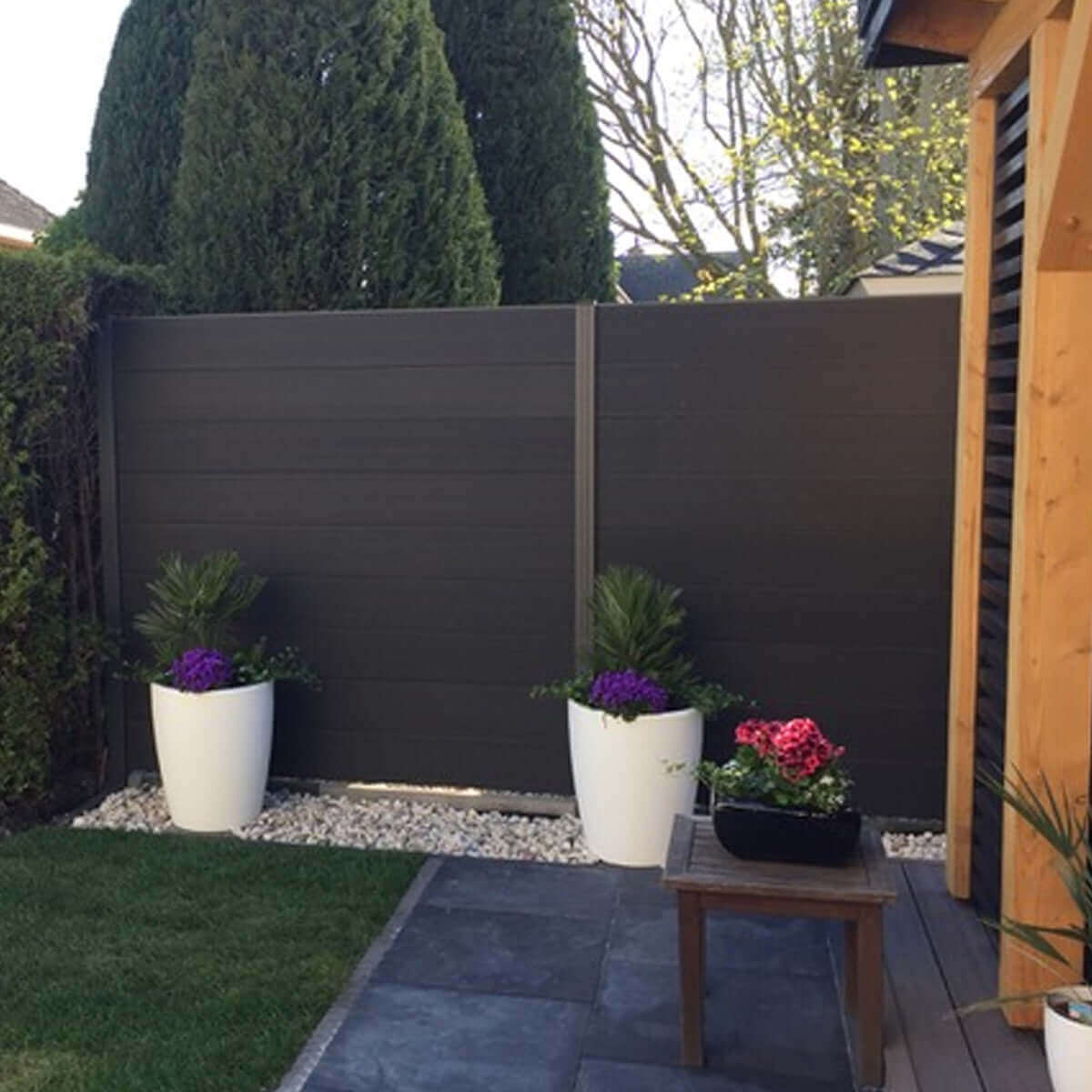 Modulair Tuinscherm Antraciet - (excl. tuinpalen) - Image 3