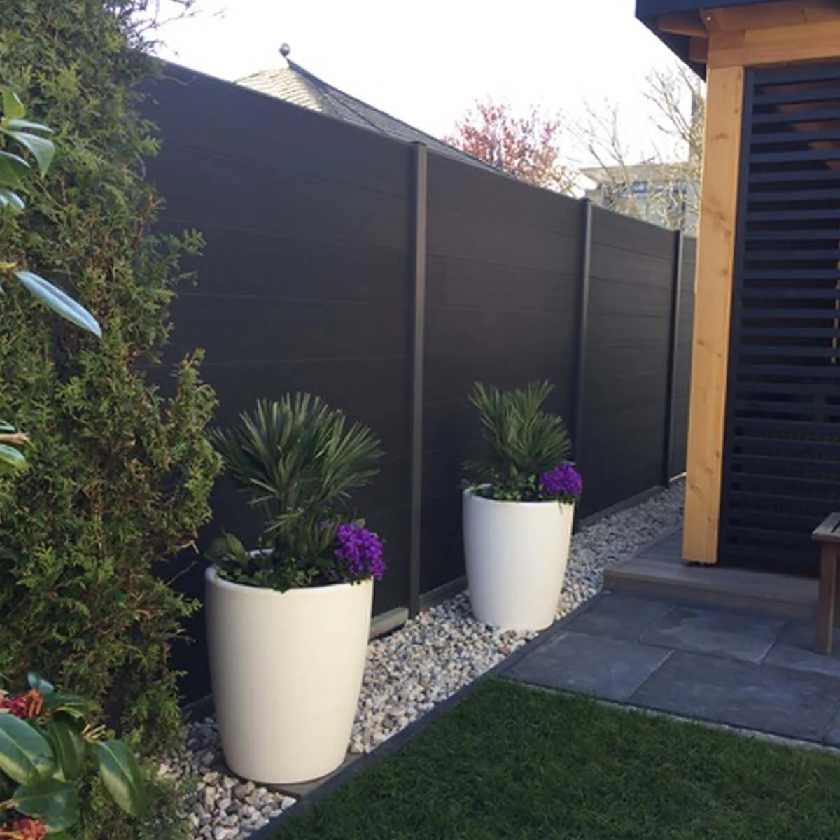 Modulair Tuinscherm Antraciet - (excl. tuinpalen) - Image 4